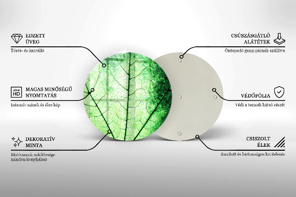 Protection plaque induction Feuille de veine décorative