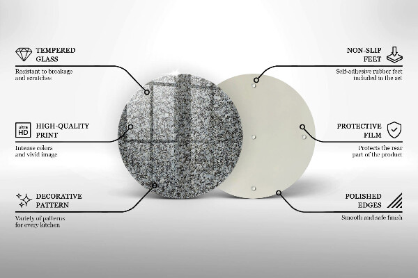 Protection plaque induction Texture de pierre