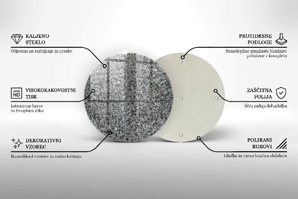 Protection plaque induction Texture de pierre