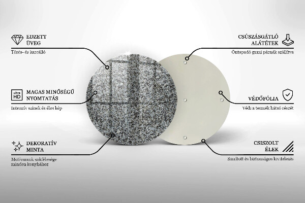 Protection plaque induction Texture de pierre