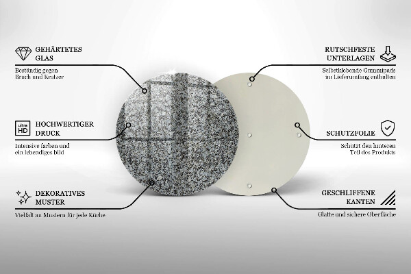 Protection plaque induction Texture de pierre
