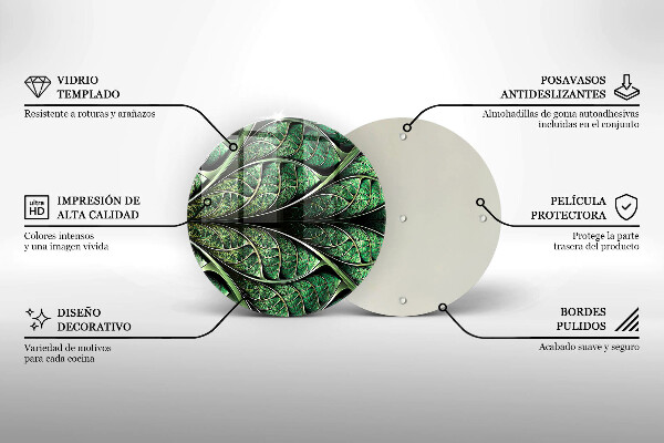 Protection plaque induction Structure des nervures des feuilles