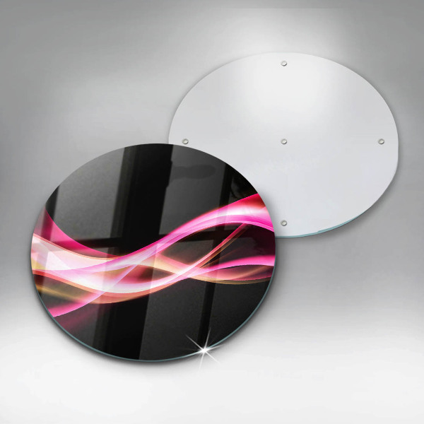 Protection plaque induction Fumée de néon abstraite