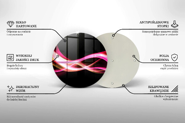 Protection plaque induction Fumée de néon abstraite