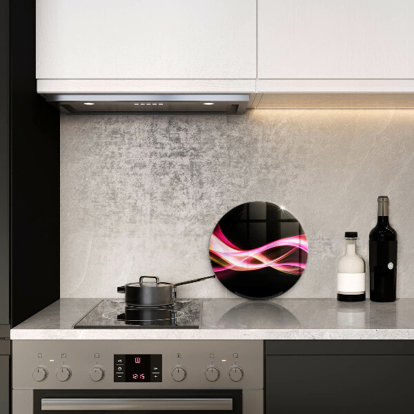 Protection plaque induction Fumée de néon abstraite