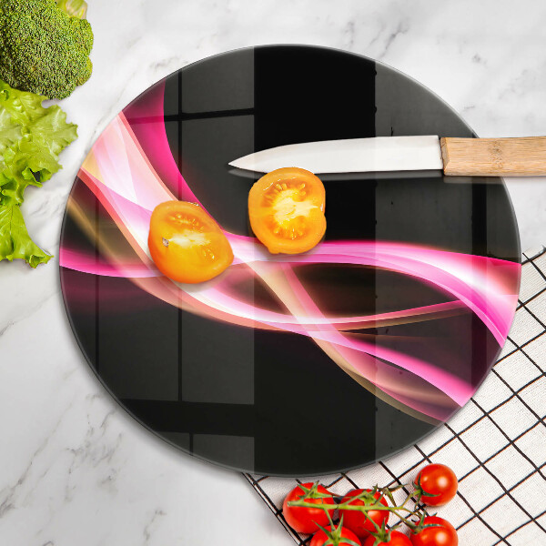 Protection plaque induction Fumée de néon abstraite