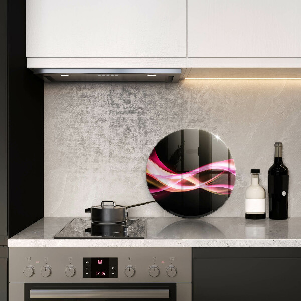 Protection plaque induction Fumée de néon abstraite