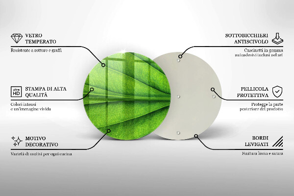 Protection plaque induction Feuille de veine naturelle