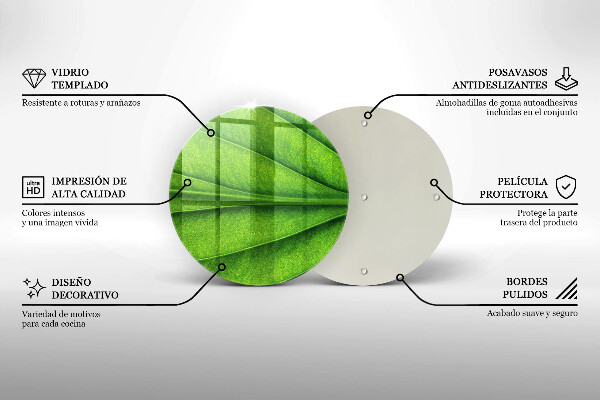 Protection plaque induction Feuille de veine naturelle