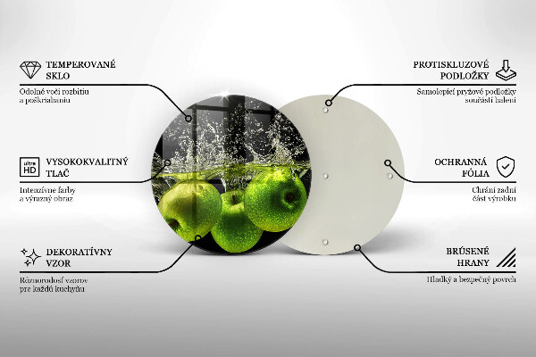 Protection plaque induction Pommes vertes et eau