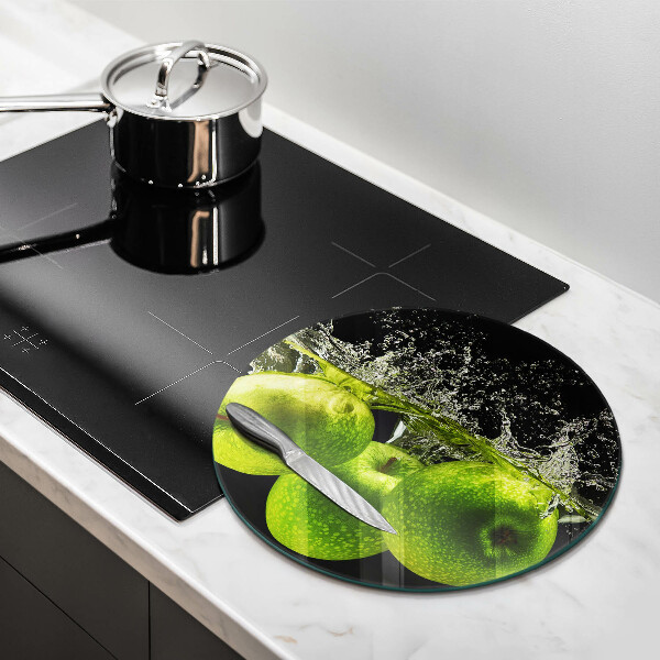 Protection plaque induction Pommes vertes et eau