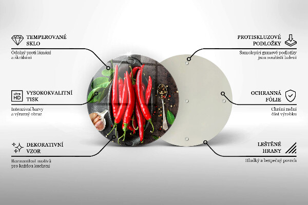 Protection plaque induction Piments rouges