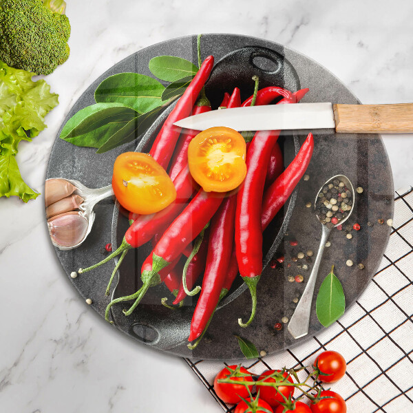 Protection plaque induction Piments rouges