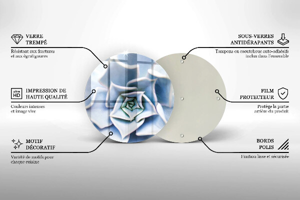 Protection plaque induction Plante à fleurs