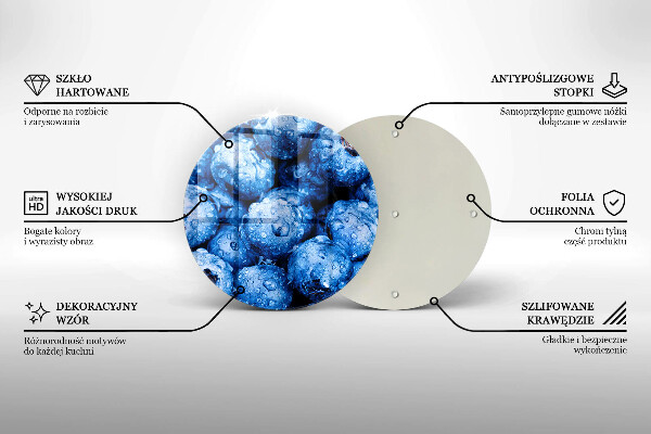 Protection plaque induction Myrtilles juteuses