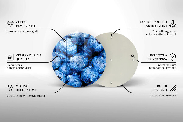 Protection plaque induction Myrtilles juteuses