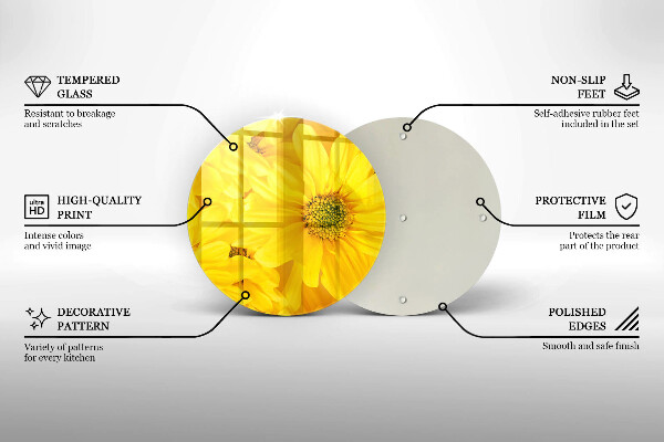 Protection plaque induction Pétales de fleur