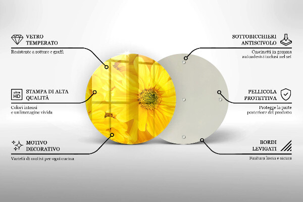 Protection plaque induction Pétales de fleur