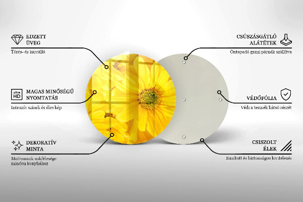 Protection plaque induction Pétales de fleur