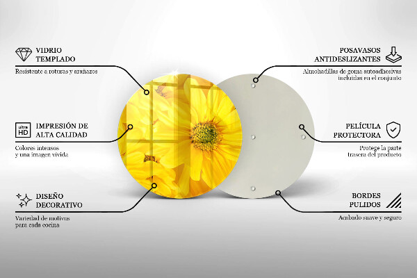 Protection plaque induction Pétales de fleur