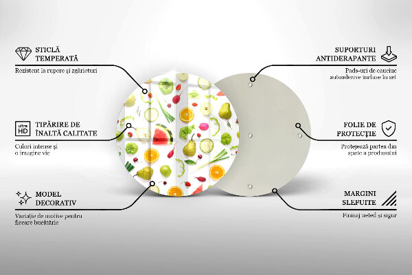 Protection plaque induction Modèle de fruits et légumes