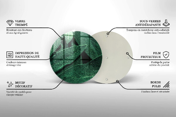 Protection plaque induction Les feuilles de la plante