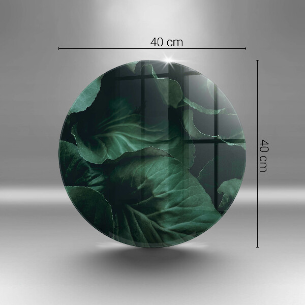 Protection plaque induction Feuilles sombres et sauvages