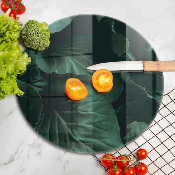 Protection plaque induction Feuilles sombres et sauvages