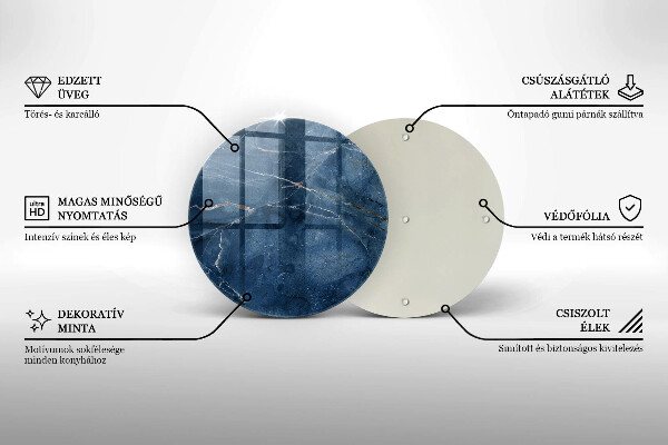Protection plaque induction Texture de pierre de marbre
