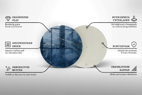 Protection plaque induction Texture de pierre de marbre