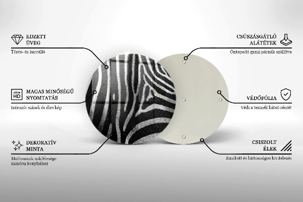 Protection plaque induction Rayures zébrées