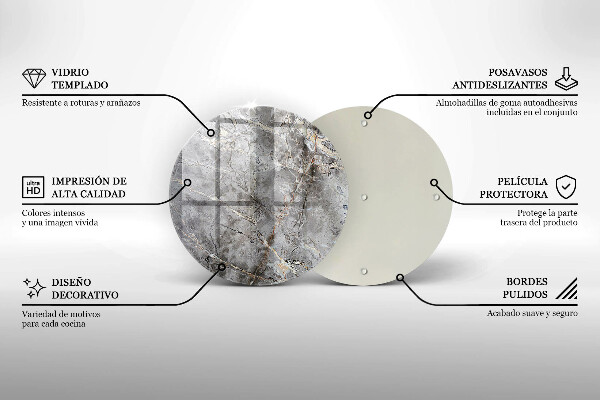 Protection plaque induction Texture de pierre