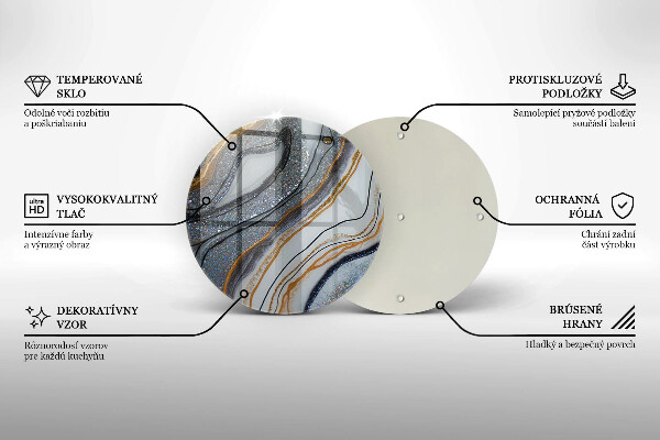 Protection plaque induction rocher avec de l'or