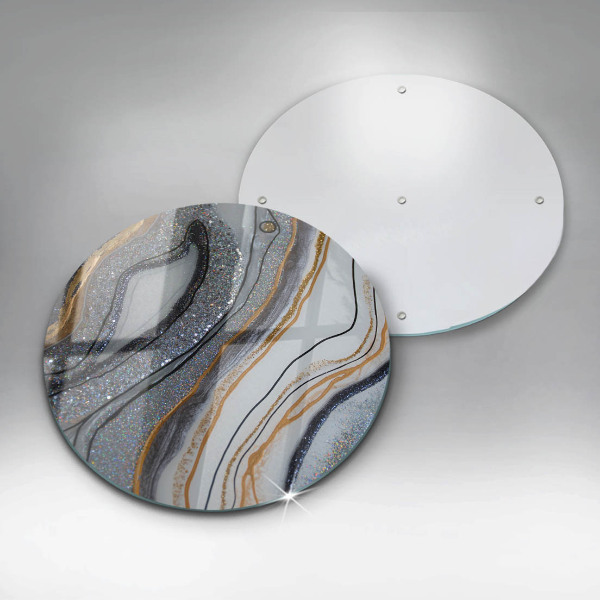 Protection plaque induction rocher avec de l'or