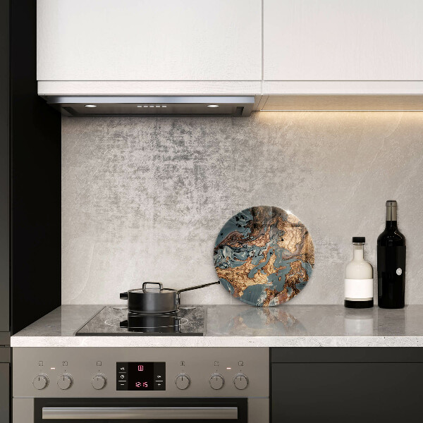 Protection plaque induction Structure rocheuse dorée