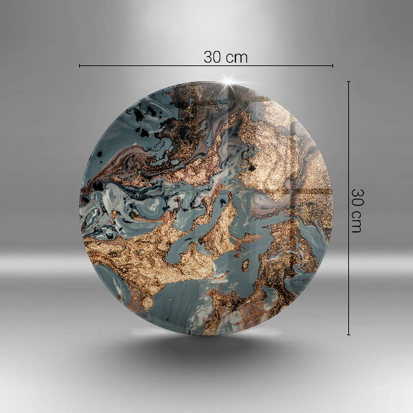 Protection plaque induction Structure rocheuse dorée