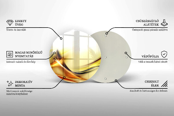 Protection plaque induction Lignes de lumière abstraites