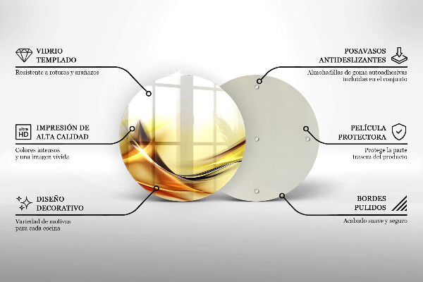 Protection plaque induction Lignes de lumière abstraites