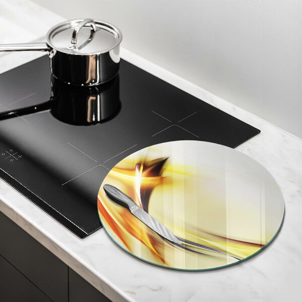 Protection plaque induction Lignes de lumière abstraites