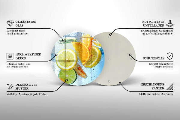 Protection plaque induction Eau d'agrumes juteuse