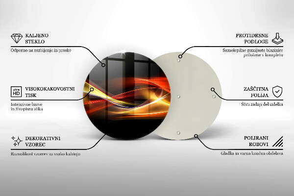 Protection plaque induction Fumée et lumière abstraites