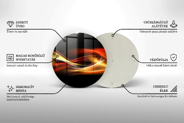 Protection plaque induction Fumée et lumière abstraites