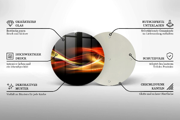 Protection plaque induction Fumée et lumière abstraites