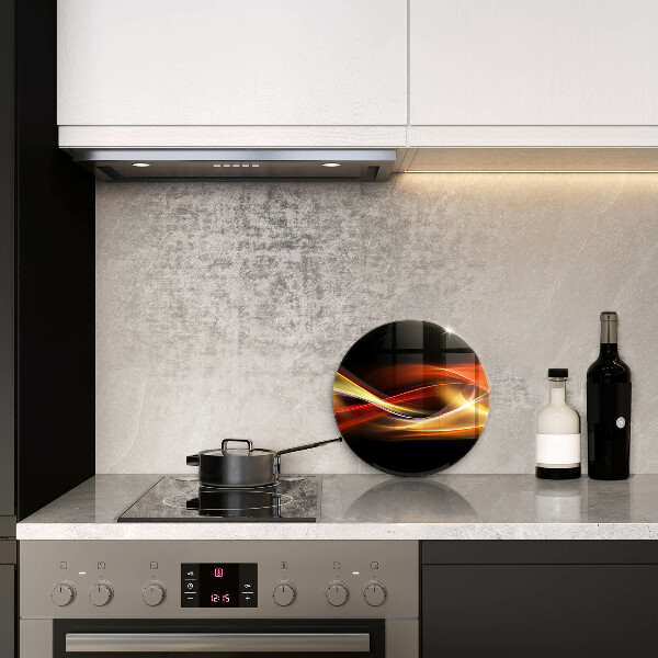 Protection plaque induction Fumée et lumière abstraites