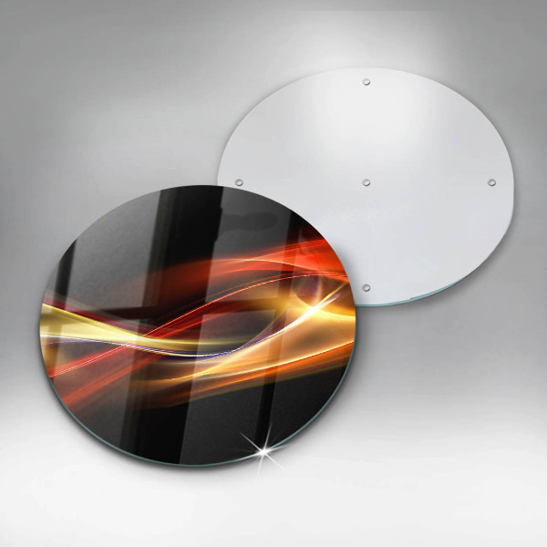 Protection plaque induction Fumée et lumière abstraites