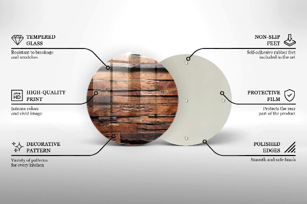 Protection plaque induction Planches de bois décoratives