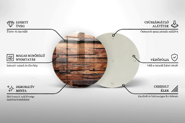 Protection plaque induction Planches de bois décoratives