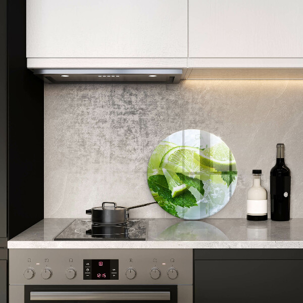 Protection plaque induction Citron vert menthe et glace