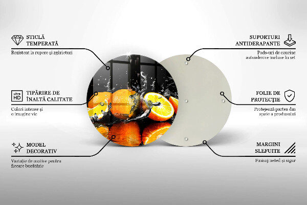 Protection plaque induction Fruit orange juteux