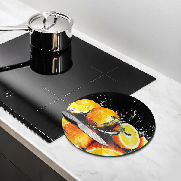 Protection plaque induction Fruit orange juteux